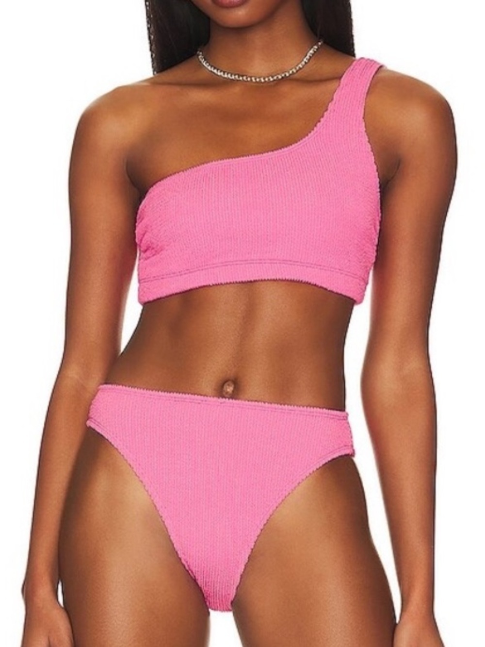 Good American Swimsuit Always Fits Hot Shoulder Bikini 2pc Bathing Suit